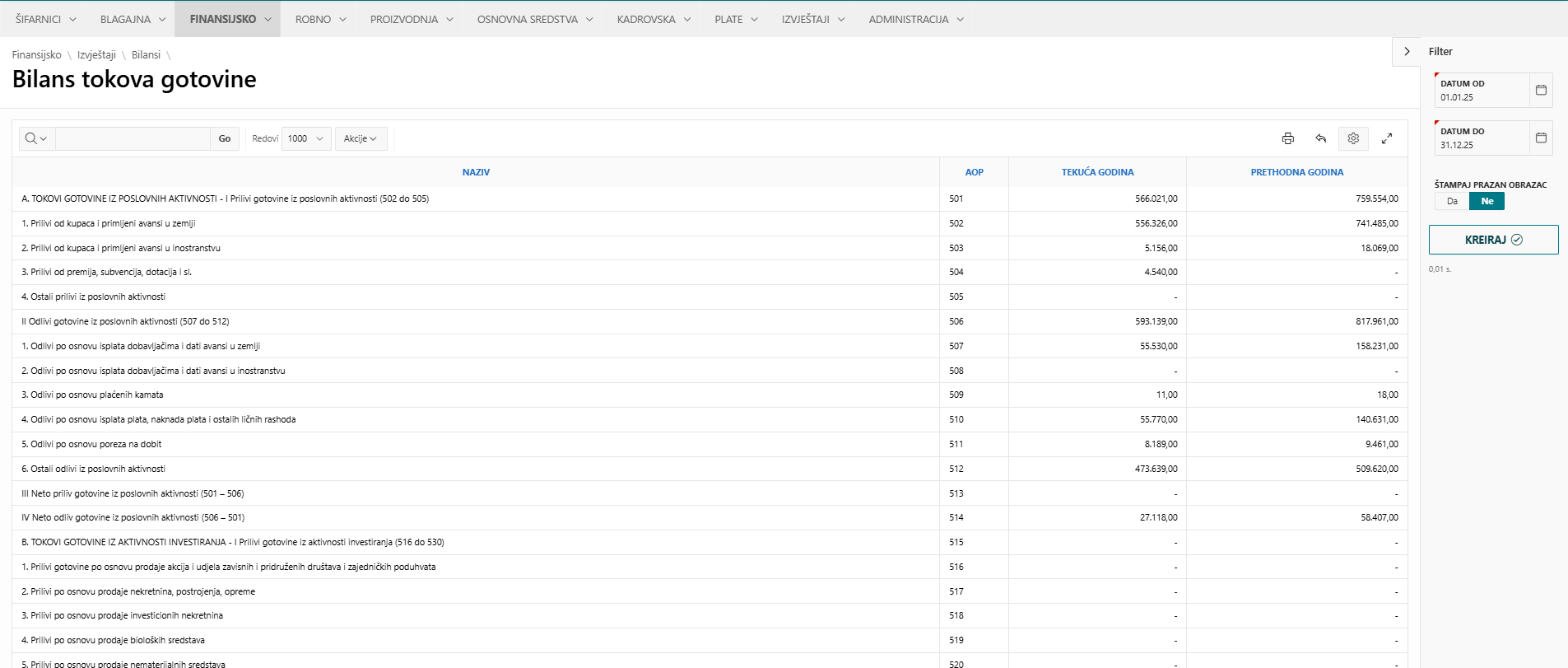 Neksus ERP screen 10
